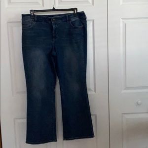 Chico's Wide leg blue jeans.